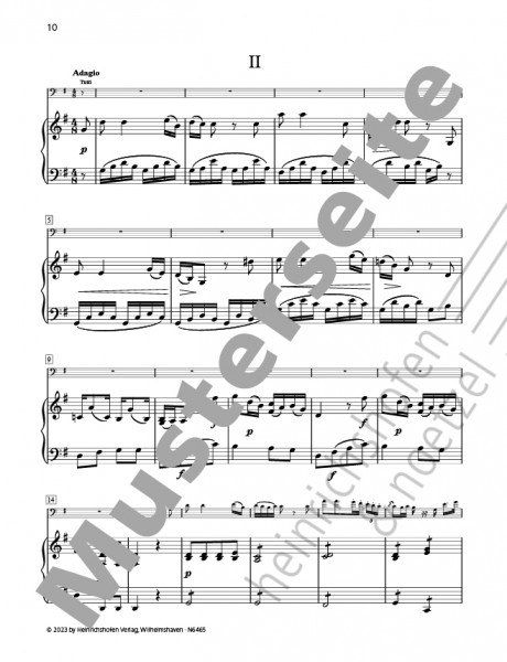 Concerto No. 2, Kr. 172 (version in D major) | Carl Ditters von Dittersdorf | Heinrichshofen publishing house