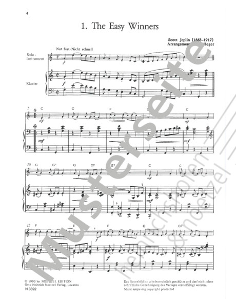 Let's rag... | Scott Joplin, Uwe Heger | Heinrichshofen publishing house