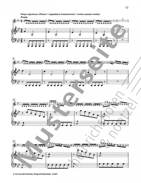 L'Estate (Der Sommer) op. 8. Nr. 2, RV 315 | Antonio Vivaldi | Heinrichshofen Verlag