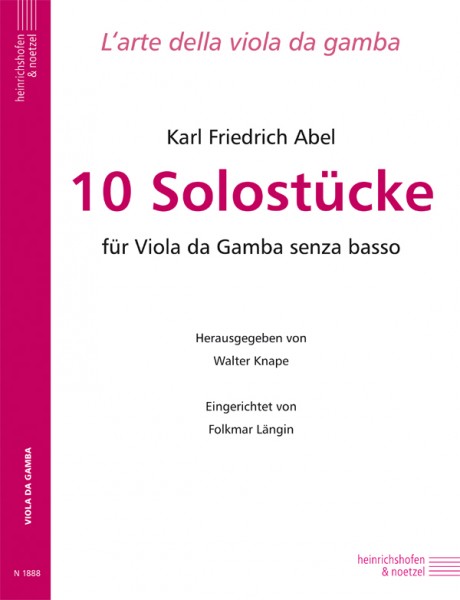 10 Solostücke für Viola da Gamba senza basso
