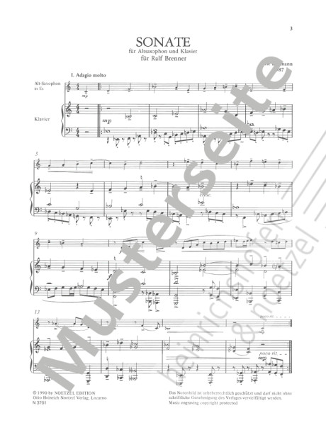 Sonata | Eric Baumann | Heinrichshofen publishing house