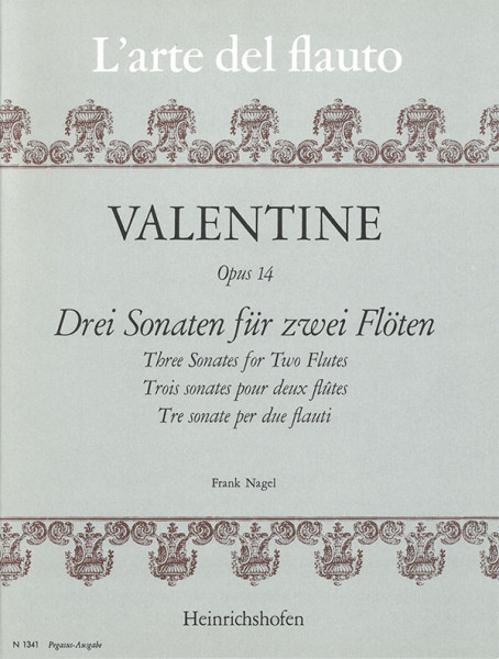 Drei Sonaten für zwei Flöten op. 14 | Robert Valentin | Heinrichshofen Verlag