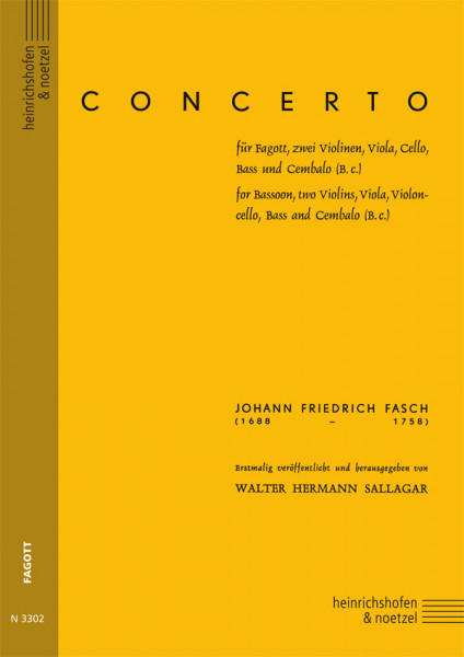 Concerto in C Major | Johann Friedrich Fasch | Heinrichshofen publishing house