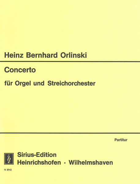 Concerto für Orgel und Streichorchester