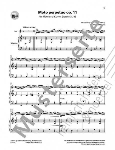 Moto perpetuo, op. 11 | Nicolò Paganini | Heinrichshofen publishing house