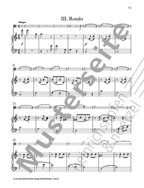 Concertino G-Dur op.11| Ferdinand Küchler | Heinrichshofen Verlag