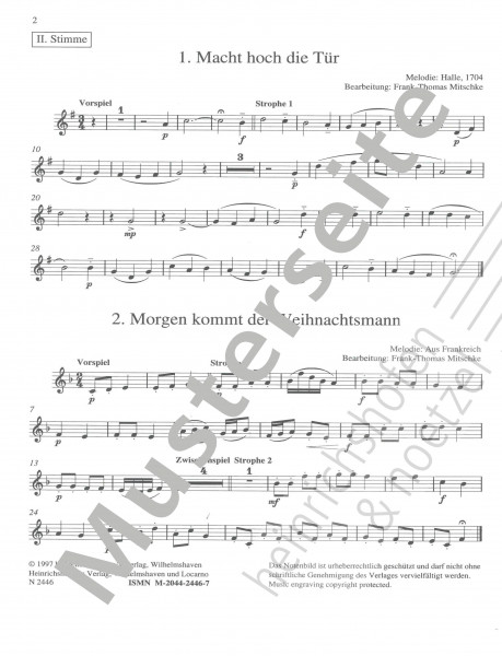 Musik im Team - Weihnachtslieder | Band 3 | Stimme II