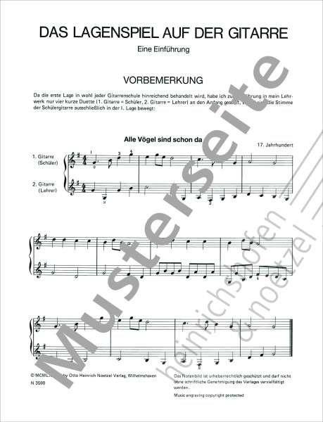 Das Lagenspiel auf der Gitarre | Peter Leipold | Heinrichshofen Verlag