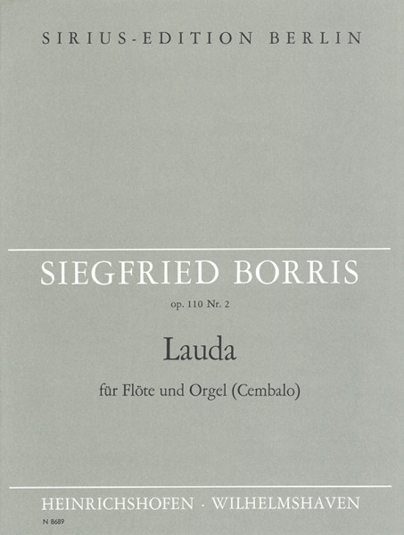 Lauda op. 110 Nr. 2 | Siegfried Borris | Heinrichshofen Verlag