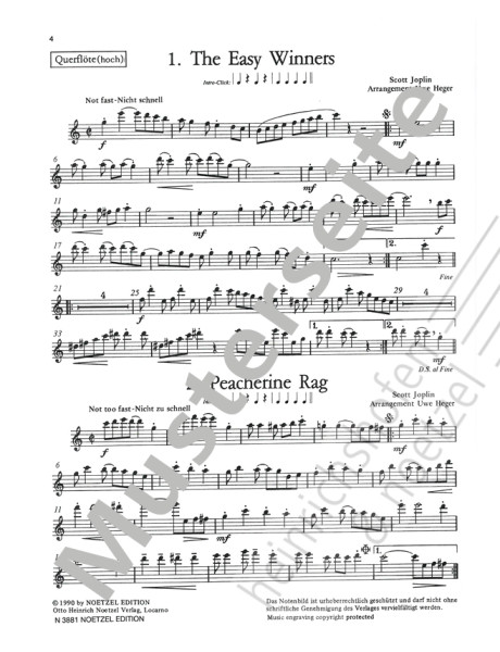 Let's rag... 10 Ragtimes | Scott Joplin, Uwe Heger | Heinrichshofen Verlag