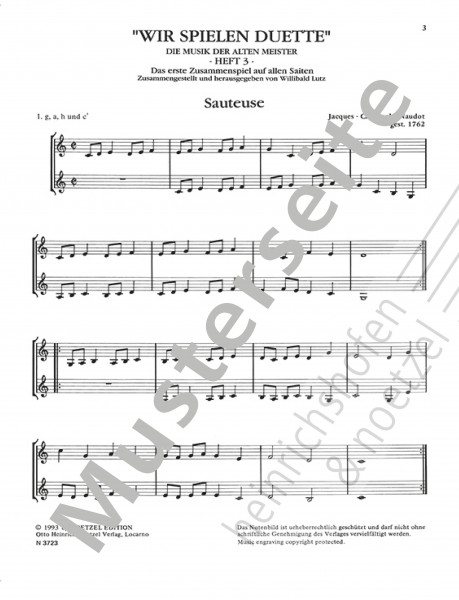 Wir spielen Duette | Heft 3 | Reihe A