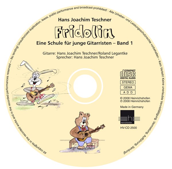 Begleit-CD zu Fridolin, Band 1