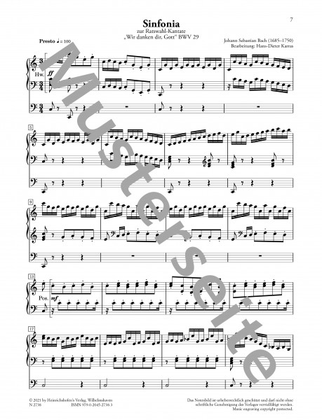 Festliches für Orgel | Hans-Dieter Karras | Heinrichshofen Verlag