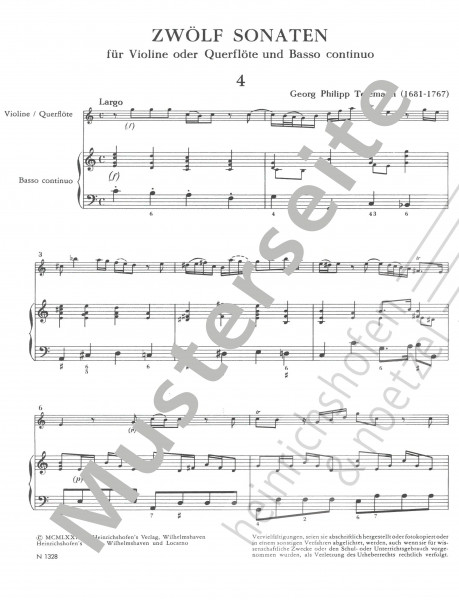 Zwölf Sonaten | Sonaten 4 - 6 | Heft 2