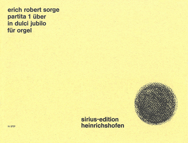 Partita 1 on ‘In dulci jubilo’ | Erich Robert Sorge | Heinrichshofen publishing house