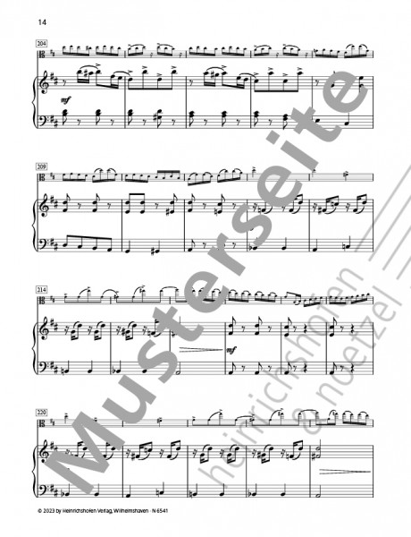 Concertino in the Hungarian manner,op. 21 in A minor | Oskar Rieding | Heinrichshofen publishing house