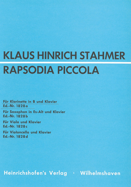 Rapsodia piccola für Klarinette (B) und Klavier