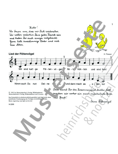 Der Flötenvogel | Teil II | Hildegard Theisen | Heinrichshofen Verlag