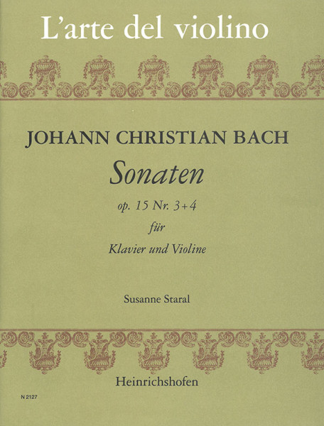 Sonaten op.15 Nr. 3 - 4 | Johann Christian Bach | Heinrichshofen Verlag