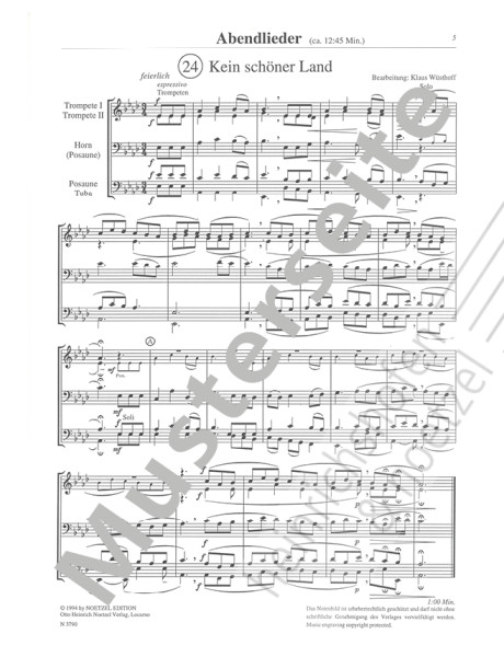 Deutsche Volkslieder in 9 Konzert-Zyklen II