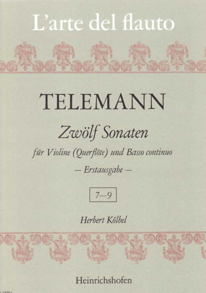 Zwölf Sonaten | Sonaten 7 - 9 | Georg Philipp Telemann | Heinrichshofen Verlag