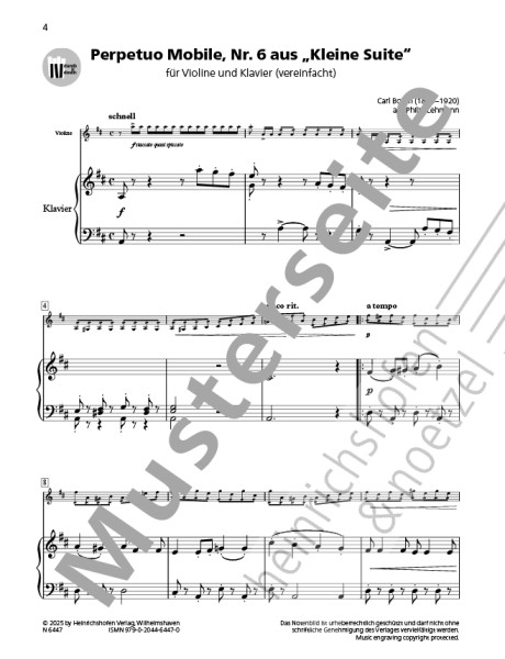 Perpetuo Mobile Nr. 6 aus "Kleine Suite"