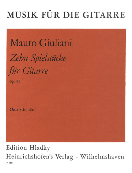 Zehn Spielstücke für Gitarre | Mauro Guiliani | Heinrichshofen Verlag