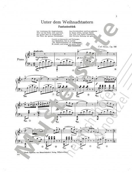 Unter dem Weihnachtsstern, op. 160 | Carl Heins | Heinrichshofen Verlag