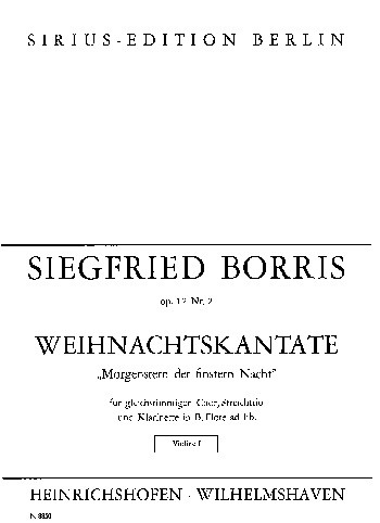 Weihnachtskantate "Morgenstern der finstern Nacht"