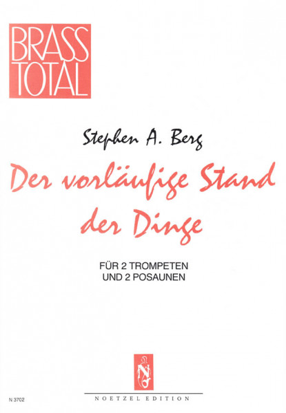 Der vorläufige Stand der Dinge | Stephen A. Berg | Heinrichshofen Verlag Der vorläufige Stand der Dinge | Stephen A. Berg | Heinrichshofen Verlag