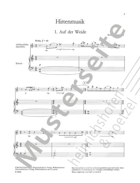 Hirtenmusik | Konrad Seckinger | Heinrichshofen Verlag