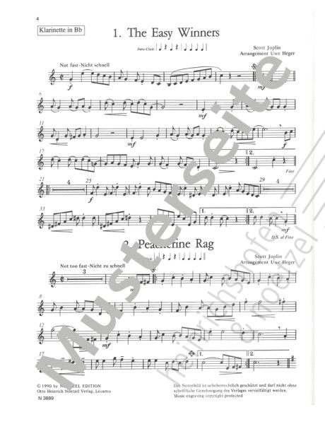 Let's rag | Scott Joplin, Uwe Heger | Heinrichshofen Verlag