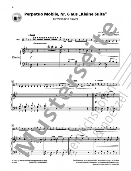 Perpetuo Mobile No. 6 from ‘Little Suite’ | Carl Bohm | Heinrichshofen publishing house