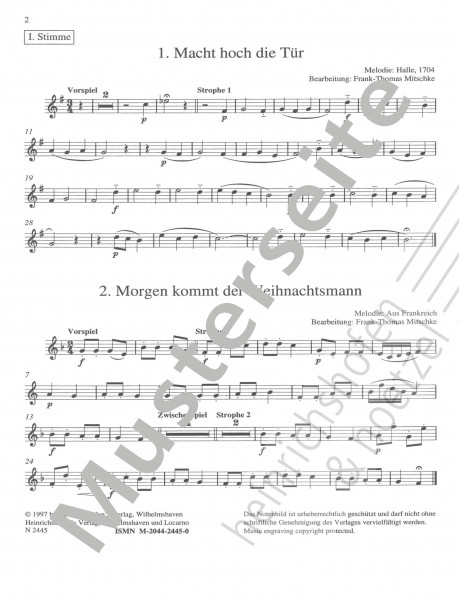 Musik im Team - Weihnachtslieder | Band 3 | Stimme I