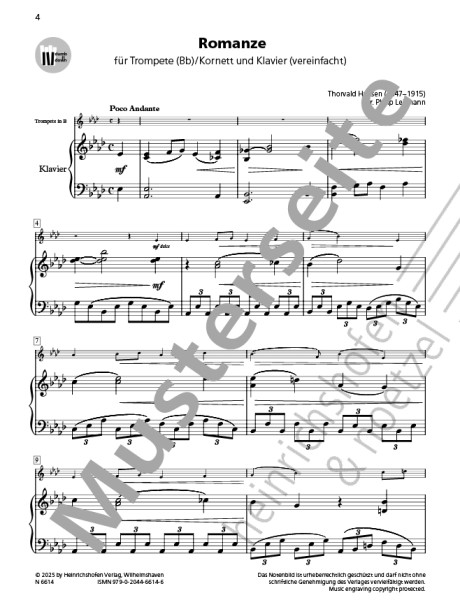 Romanze | Thorvald Hansen | Heinrichshofen Verlag