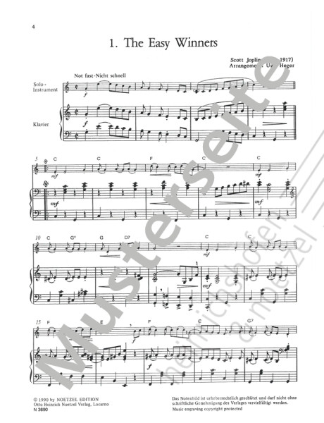 Let's rag | Scott Joplin, Uwe Heger | Heinrichshofen Verlag